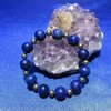 Bracelet Lapis lazuli Pyrite 12 mm