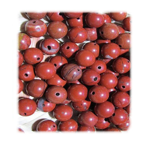 Perle Jaspe rouge 8 mm