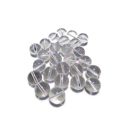 Perle ronde Cristal de roche 12 mm