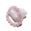 Bracelet perles Quartz rose